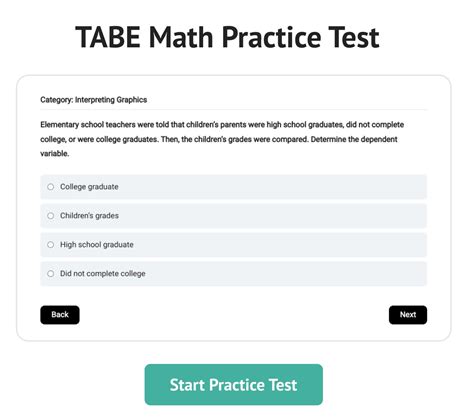 TABE Math Practice Test Smart Edition Nursing
