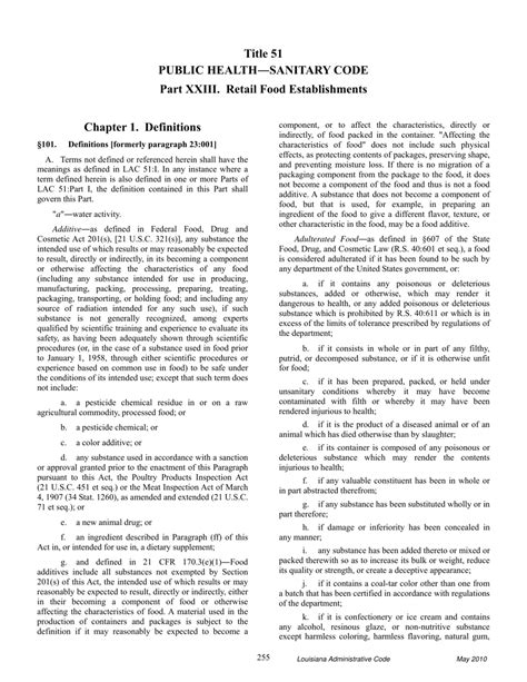 Table of Contents Title 51 PUBLIC HEALTH SANITARY CODE Part I. - raincitystudios.com
