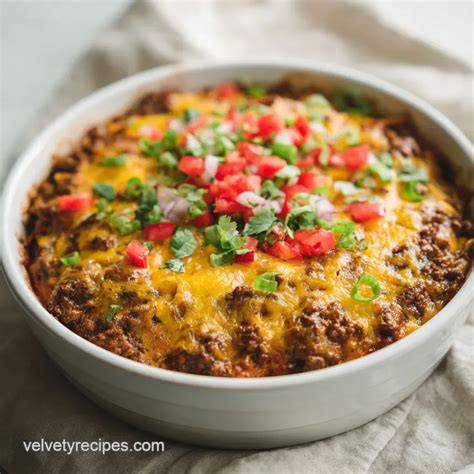Taco Casserole Full recipe Servings 6 Prep time 15 minutes - raincitystudios.com