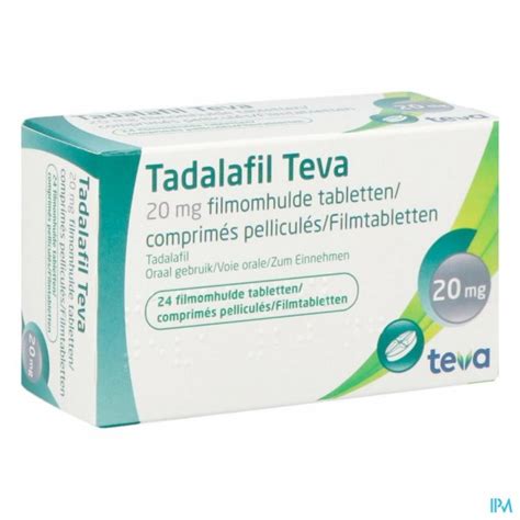 TADALAFIL TEVA FILMOMH TABL 24 X 20,0MG Apotheek Thiels