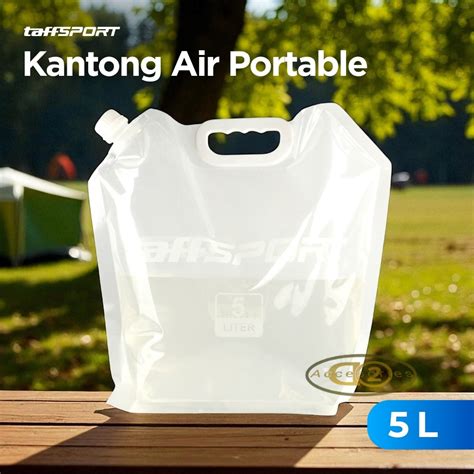 TaffSPORT Kantong Air Minum Lipat Multifungsi Portable Camping - balustradellc