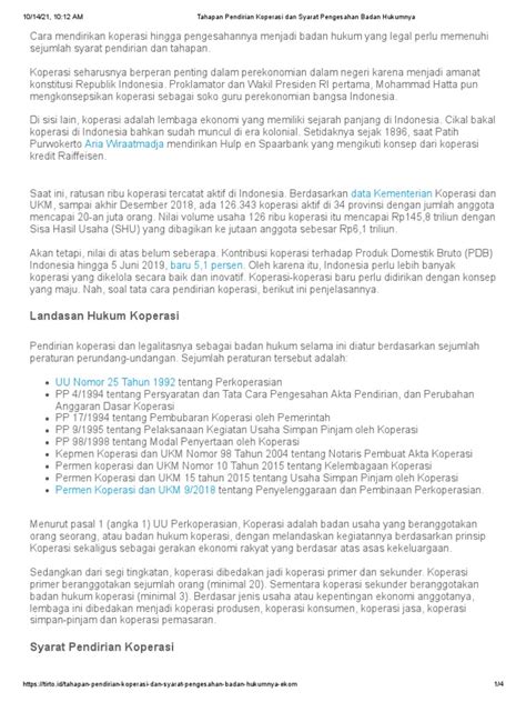 Tahapan Pendirian Koperasi dan Syarat Pengesahan … - balustradellc