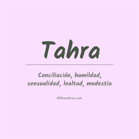 TAHRA. 