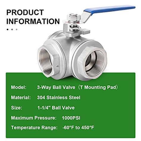 TAISHER 4 Pcs 1 Inch FNPT Heavy Duty Ball Valve Kit, 304 …