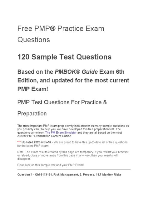 Take Free PMP Practice Exams - TrustEd Institute - balustradellc
