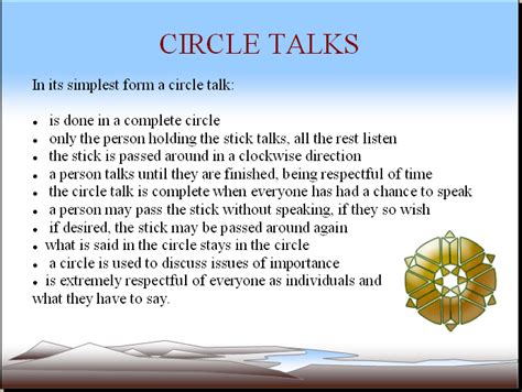 Talking Circles Overview from the First Nations … - balustradellc