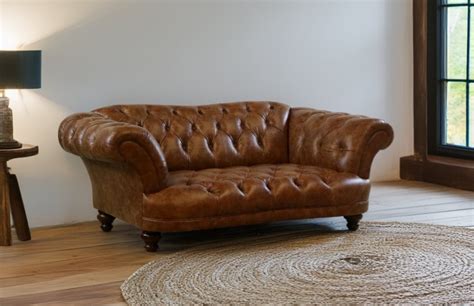 Tan Leather Chesterfield Sofa - Wayfair - balustradellc