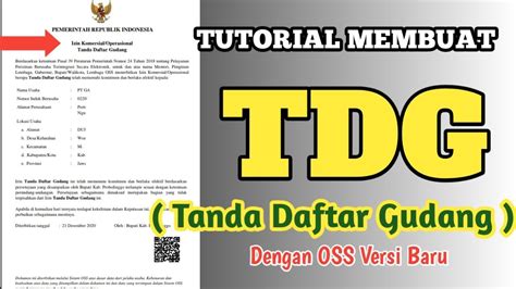 Tanda Daftar Gudang (TDG) - Hive Five Surabaya - balustradellc