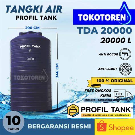 Tangki Air Profil tank TDA 20000 liter - toren tandon … - raincitystudios.com