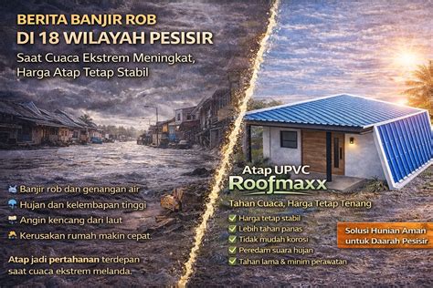 Tantangan Banjir Rob di Indonesia - Teknokrat - raincitystudios.com