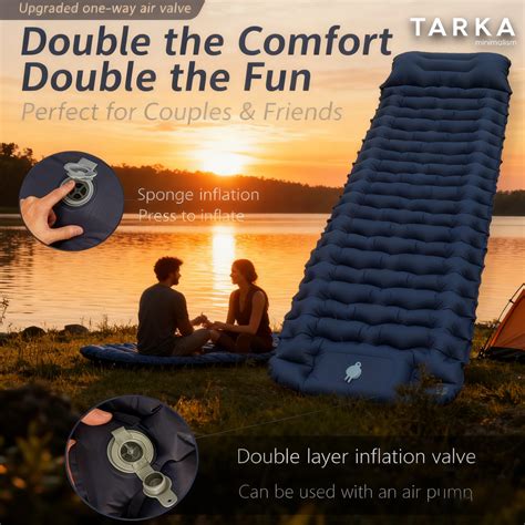TARKA Inflatable Air Mattress Camping Sleeping Pad Outdoor … - balustradellc