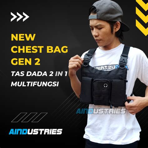 Tas Bahu Pria Depan Dada 2 In 1 Chest Rig Bag Sport - balustradellc
