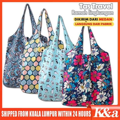 Tas Belanja Lipat - Foldable Bag - Buttonscarves - balustradellc