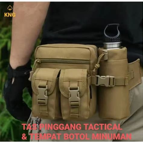 Tas Botol Army Slempang Pinggang Taktis Pria Dewasa - balustradellc