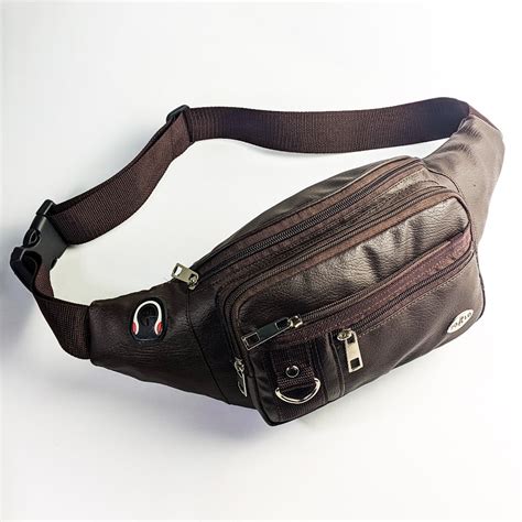 Tas Pinggang Pria Kulit Sintetis Pu - Tas selempang trendy Flaverland - balustradellc