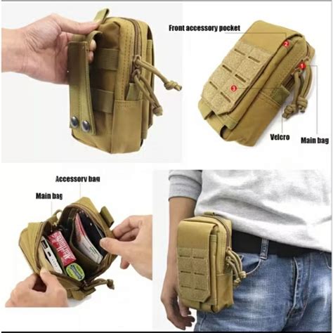 Tas Pinggang Tactical Militer Kecil untuk Outdoor - balustradellc