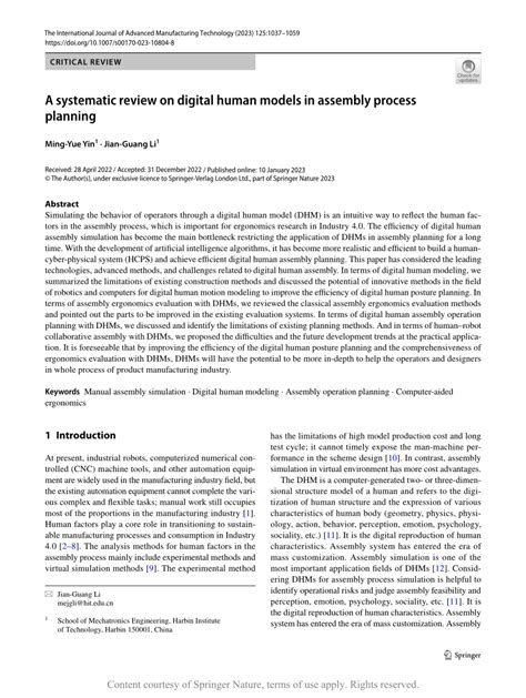 Task simulation automation via digital human models: a case study on ... - muktibox.com