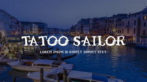 Tatoo Sailor Font : Download Free for Desktop & Webfont - muktibox.com
