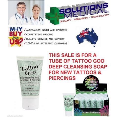 TATTOO GOO SOAP 59ml AFTERCARE DEEP CLEANSING SOAP FOR TATTOOS AND