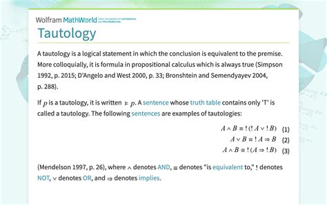 Tautology in Math - BYJU'S - wintechmobiles.com