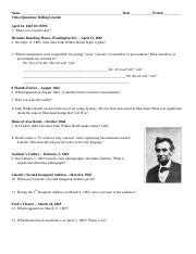 TAYLOR KRAJNIK - Killing Lincoln Video Questions.v2024.pdf...