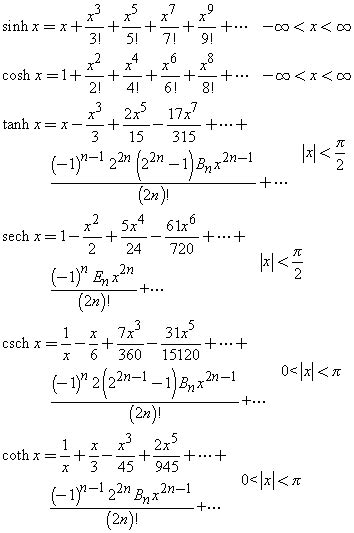 Taylor series of hyperbolic functions - wintechmobiles.com