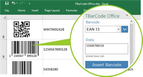 TBarCode Office Microsoft® Excel® Barcode AddIn