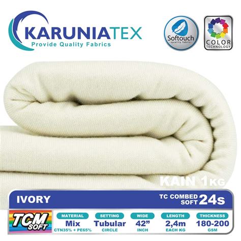 TC Combed Soft 24S - Putih - Karunia Textile Bandung - muktibox.com