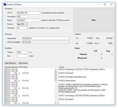 TCP-SP Testantworten