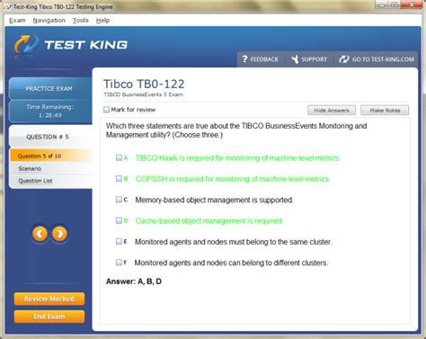 TCP-SP Testking