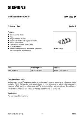 TDA6160 SIEMENS96 Distributor