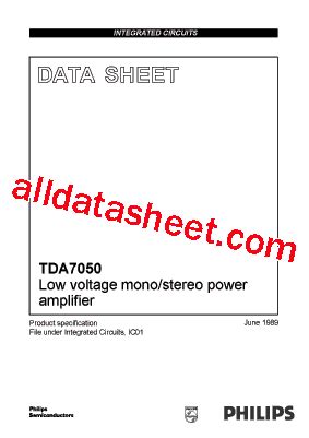 TDA7050 Datasheet(PDF) - NXP Semiconductors