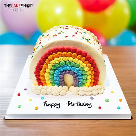 TDC06 Rainbow Twirl - The Cake Shop Singapore Cake Delivery