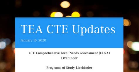 TEA CTE Update - esc1.net