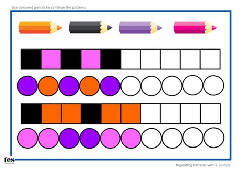 TEACCH/Workstation ideas Patterns with 2 colours Teaching Resources