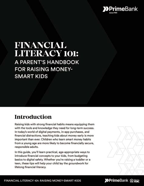 Teaching Kids About Money: A Parent's Guide to Financial Literacy ... - balustradellc