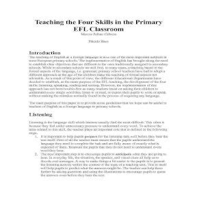 Teaching the Four Skills in the Primary EFL Classroom - balustradellc