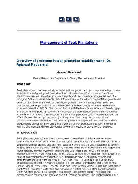 Teak Plantation Management Guide - raincitystudios.com