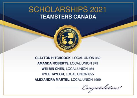 TEAMSTERS CANADA SCHOLARSHIP