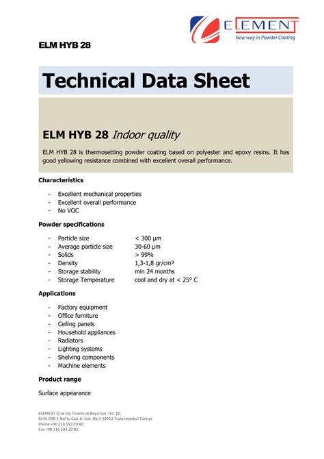 TECHNICAL DATA SHEET - MA Inks