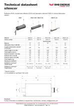 Technical datasheet silencer - RMB/ENERGIE - balustradellc