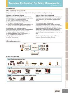 Technical Explanation for Safety Components - Omron - balustradellc