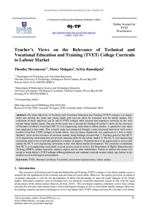 Technicaland Vocational Educationand Training No 29of 2013 - balustradellc