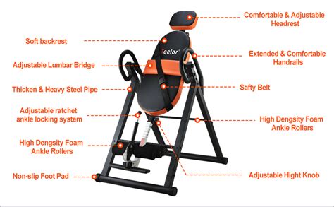 Teclor HD-6118A Inversion Table - Inversion Tables - balustradellc