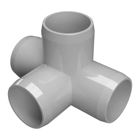 Tee 4 way PVC 1/2" - Shop - raincitystudios.com