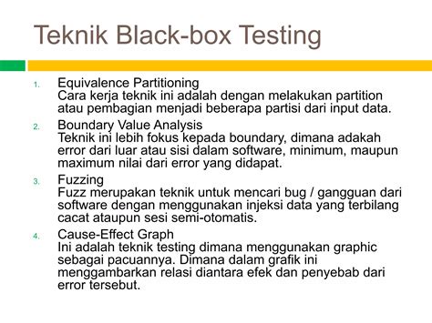 Teknik Dalam White-box dan Black-box Testing - School of Computer … - balustradellc