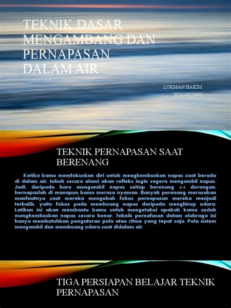 Teknik Dasar Mengambang Dan Pernapasan DALAM AIR - balustradellc
