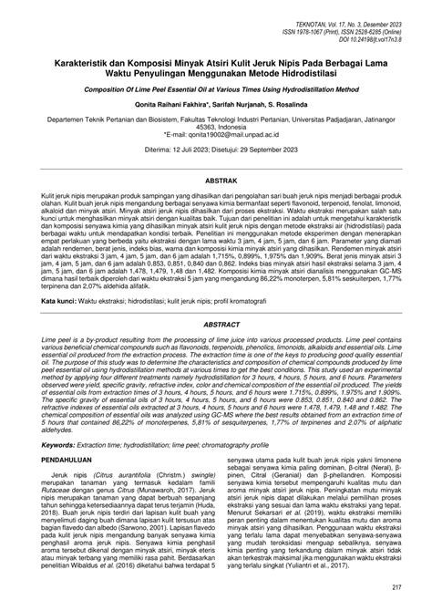 Teknik Hidrodistilasi Minyak Atsiri | PDF - Scribd - wintechmobiles.com