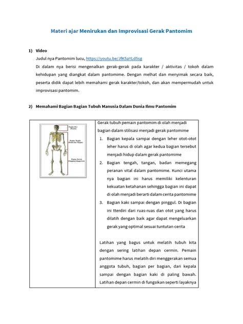 Teknik Improvisasi dalam Pantomim - muktibox.com
