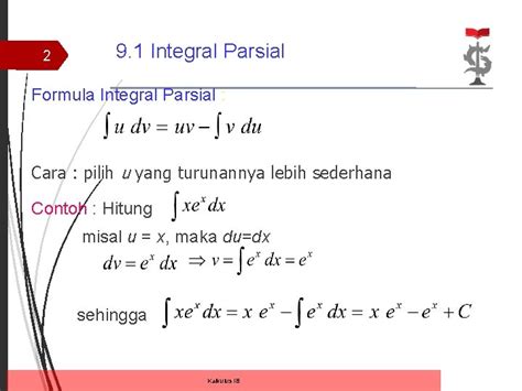 Teknik Integral Parsial - wintechmobiles.com